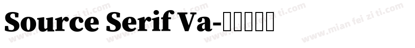 Source Serif Va字体转换